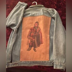 Denim Jacket w/ Native American Art